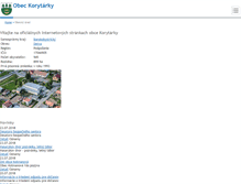 Tablet Screenshot of korytarky.sk